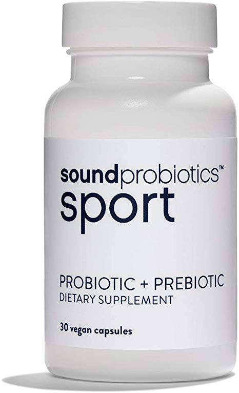 Sound Probiotics Sport - High Potency (25 Billion CFU) Immune Supports Probitoics Supplment for Athletes - Vegan, Gluten Free- Digestive Support Prebiotic Probiotics for Women and Men (30 Count)