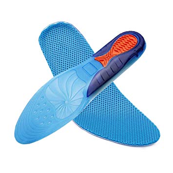 Plantar Fasciitis Insoles, Orthotic Shoes Insoles for Men & Women, Full Length Orthopedic Inserts with Arch Support for Supination, Flat Feet, Heel & Foot Pain Gel Insoles