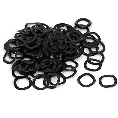 uxcell 10mm x 15mm x 0.3mm Metal Wavy Wave Crinkle Spring Washers 100pcs