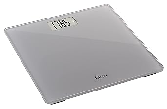 Ozeri Precision Body Weight Scale (440 lbs Step-on Bath Scale) in Tempered Glass