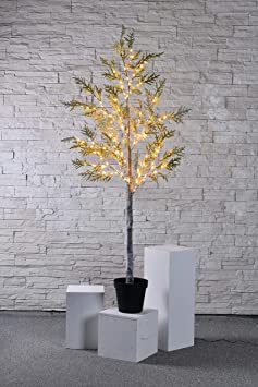 LW Lighted Birch Twig Tree with 180 Micro-LED Lights for Indoor Outdoor Home Decroration Daily use