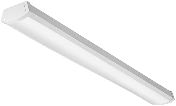 Lithonia Lighting FMLWL 48 830 4' White LED Wraparound Flushmount, 3000K - Bright White
