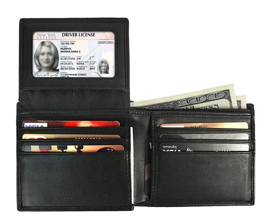 RFID Blocking Leather Wallet for Men - Excellent Travel Bifold - Credit Card Protector - RFID Blocking Wallet