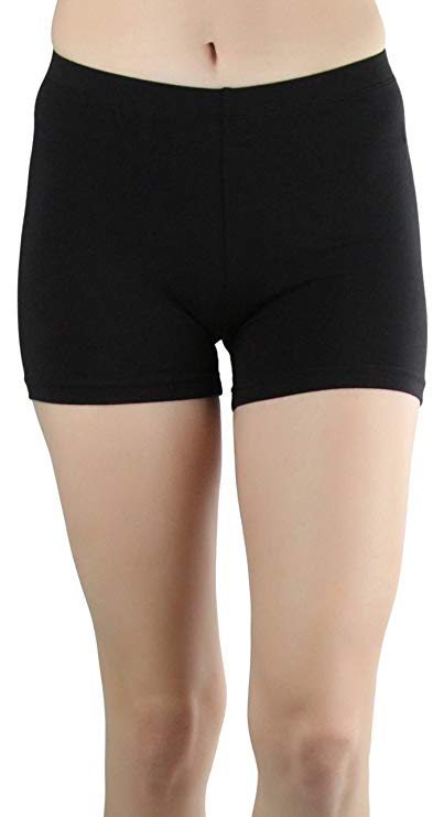 ToBeInStyle Women's Cotton-Spandex Blend 12" Outseam Shorts