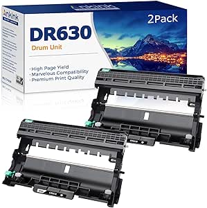 Ankink DR630 Compatible Drum Unit (Not Toner) Replacement for Brother DR-630 DR660 660 for MFC-L2700DW L2720DW L2740DW HL-L2300D L2320D L2340DW L2360DW L2380DW DCP-L2540DW Laser Printer,2 Pack