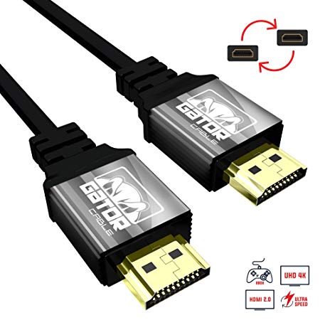 Gator Cable Ultra Speed HDMI UHD V2.0 Cable - 3D, HD 4K HDMI Cable, HDCP V2.1, 24K Gold-Plated Connectors