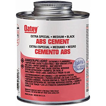 Oatey 30916 ABS Extra Special Cement, Black, 4-Ounce