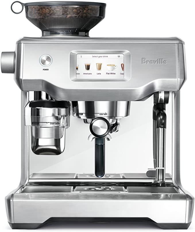 The Breville Oracle Touch Fully Automatic Espresso Machine, Brushed Stainless Steel, BES990BSS