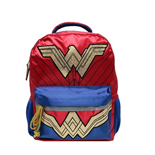 Wonder Woman Backpack Wonder Woman Accessory Wonder Woman Gift - DC Comics Backpack Wonder Woman Bag, Glitter Gold