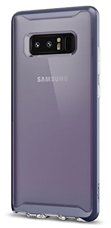 Spigen Neo Hybrid Crystal Galaxy Note 8 Case with Clear Hard Casing and Reinforced Hard Bumper Frame for Galaxy Note 8 (2017) - Orchid Gray