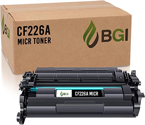 Be Green Ink Compatible Replacement Black MICR Toner Cartridge for HP M402 M426 M402dn M402n M402dw MFP M426fdn M426fdw - CF226A 26A Black Toner (MICR)