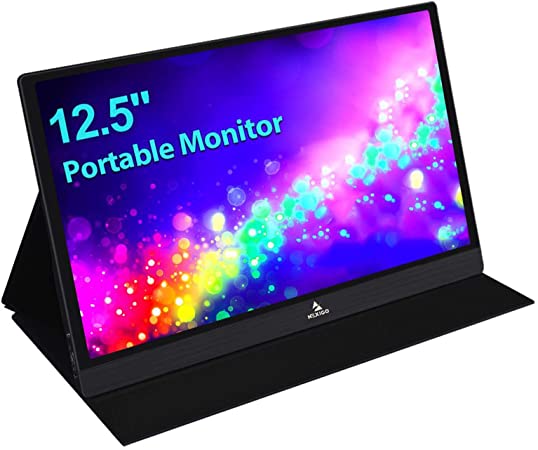 2021 [Upgraded] Portable Monitor - NexiGo 12.5 Inch Full HD 1080P IPS Computer Display, Stereo Speakers, USB Type-C HDMI Port for PC/PS4/Xbox/Switch, Included Smart Cover, Black