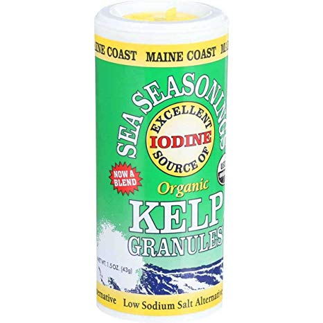 Maine Coast Organic Sea Seasonings - Kelp Granules - 1.5 oz Shaker - Case of 3