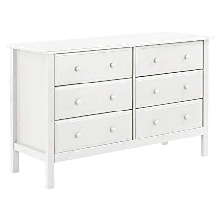 Davinci Jayden 6 Drawer Double Dresser, White