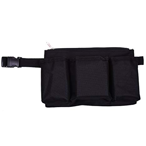 COSMOS Black Color Utility Waist Apron with Adjustable Waist Strap