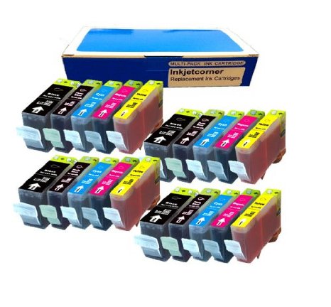 Inkjetcorner 20 NEW Ink Set w CHIP for PGI-220 CLI-221 CANON Pixma iP3600 iP4600 MP560 MP640