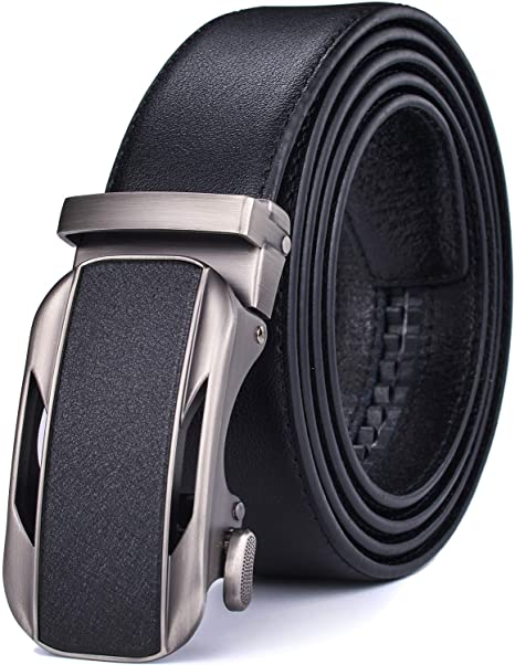 Men Belts Leather Male Slide Ratchet Work Dress Strap w Interchangeable Buckle Beltox …