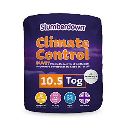 Slumberdown Climate Control 10.5 Tog, White, Single