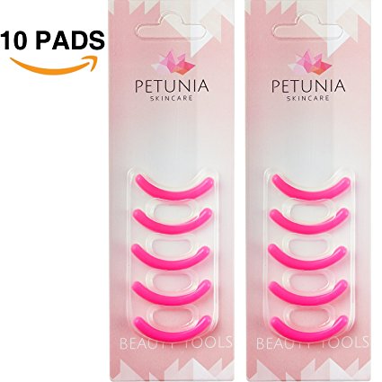 Pink Eyelash Curler Refills (10-Pack) Replacement Pads | Eyelashes and Cosmetic Accessory | Create Permanent Curls and Intense Lashes | Universal Fit for Standard Curlers