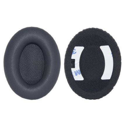 Bingle leather Ear Cushions Spare Replacement Ear Pads for Bose Headphones Quietcomfort 2 QC2 Quiet comfort 15 QC15 Quietcomfort 25 QC25 Ae2 Ae2i Ae2w (1Pair Black)