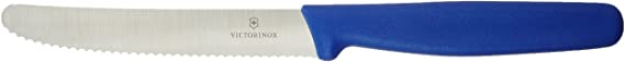 Victorinox VIC-40553 Steak Serrated Round Tip Polypropylene Handle, 4.50", Blue