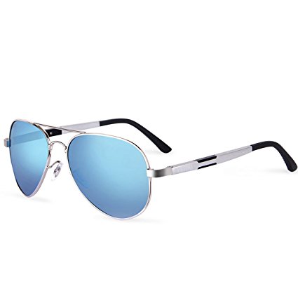 Polarized Aviator Sunglasses Men - FEIDU FD9001 Metal Frame Sun Glasses for Men Women