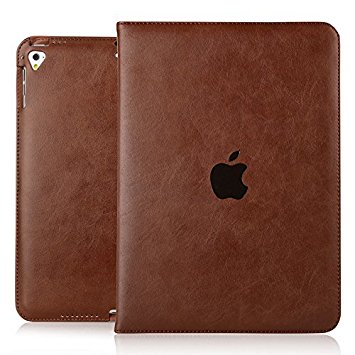 MOCA Premium Ultra Thin PU Leather Smart Flip Cover For iPad Mini 1 , iPad Mini 2 , iPad Mini 3 Model (Dark Brown)