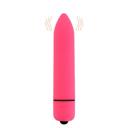 Bullet Vibrator,Tracy's Dog Powerful Mini Single Speed Bullet Vibrator G-spot Massager Stick Stimulation Sex Toy (Rose )