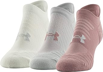 Under Armour Women's Play Up No Show Tab Socks, 3-Pairs