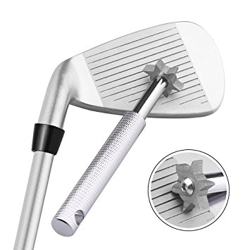 Golf Club Groove Sharpener Tool with 6 Cutters, Vancle® Golf Club Re-Grooving Cleaning Tool 6-Tip, Golf Accessories