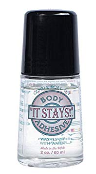 It Stays Roll-On Body Adhesive, 2 fl oz (Clear, 1 Pack)