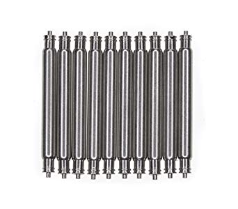 SEIKO OEM Spring Bar 24mm 10 Pcs Non-Magnetic Stainless Steel 24mm x 1.8mm x 0.8mm Double Fringe