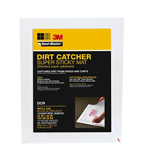 3M Hand-Masker Dirt Catcher Super Sticky Mat Refill Pad