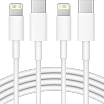 iPhone Fast Charger USB-C to Lightning Cable【Apple MFi Certified】[2-Pack] Long Fast Charging Syncing Cords (6Ft) Compatible with 13/12 Pro Max,Mini,13/12/11 Pro/XR/XS Max,iPad