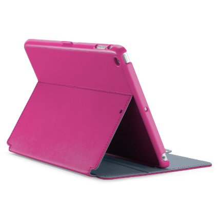 Speck Products StyleFolio Case and Stand for iPad Air 5th Gen - Fuchsia PinkNickel Grey