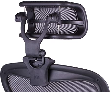 The Original Headrest for The Herman Miller Aeron Chair by Engineered Now (H4 for Remastered, Carbon)