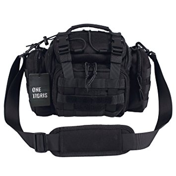 OneTigris Tactical Deployment Bag Compact Utility Carry Bag MOLLE Case Heavy Duty with Shoulder Strap