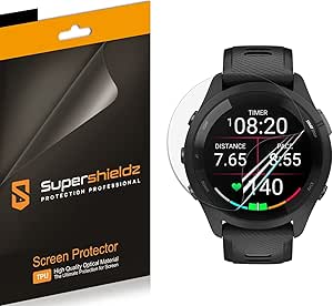 Supershieldz (3 Pack) Designed for Garmin Forerunner 265 Screen Protector, High Definition Clear Shield (TPU)