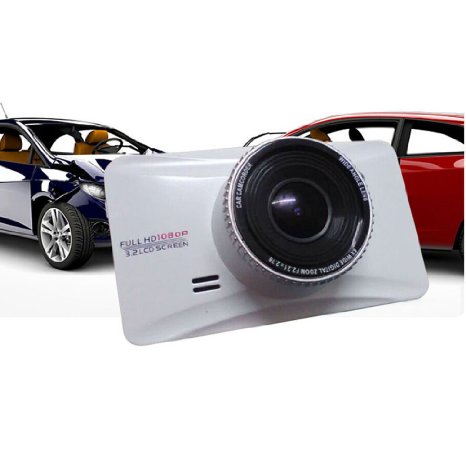 Haoponer Portable 30 Full HD 1080P Car DVR Drive Video Recorder Vehicle Safety Backup Camera Infrared Night Vision G-sensor White