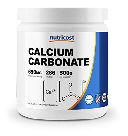 Nutricost Calcium Carbonate Powder 500 Grams