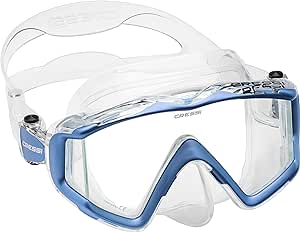 Cressi Perfect View Scuba Diving, Snorkeling Mask in Pure Comfortable Silicone - Liberty Triside SPE: Designed in Italy