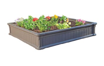 Lifetime 60069 Raised Garden Bed Kit 4 by 4 Feet Pack of 3