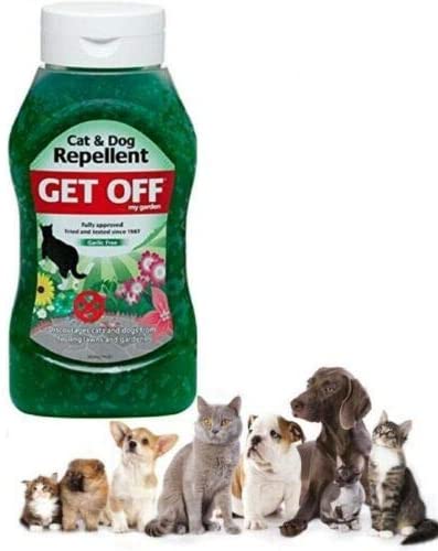 SIPW Get Off My Garden Cat & Dog Repellent Outdoor Scatter Crystals Garlic Free Repel (640g)