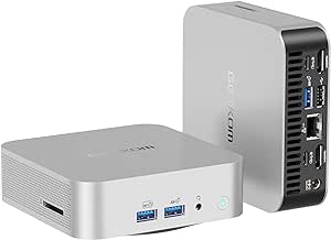 GEEKOM A8 Mini PC, AMD Ryzen 7 8845HS Mini Computers (up to 5.1GHz), 32GB DDR5 5600MHz RAM & 1TB PCIe 4.0 SSD, Windows 11 Pro Mini Desktop, AMD Ryzen AI/Radeon 780M/WiFi 6E/BT5.2/USB4/8K/Quad Displays