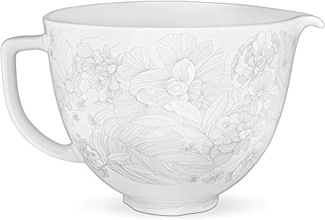 KitchenAid Ceramic Bowl 5-Quart Mixer- Whispering Floral