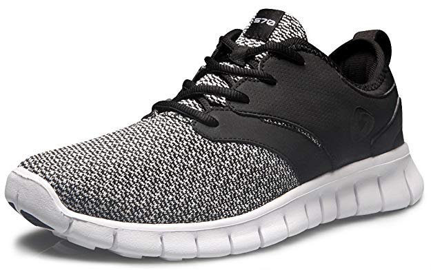 Tesla Men's Knit Pattern Sports Running Shoes