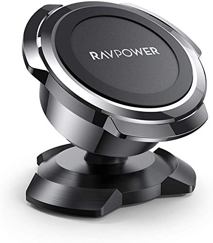 RAVPower Magnetic Phone Holder for Car, Magnetic Phone Car Mount, Car Phone Holder, Magnetic Mount, Compatible with iPhone 11 Pro XS Max XR X 8 7 Plus Galaxy S10 S9, Note 10, LG G8 Thinq, Pixel 3 XL