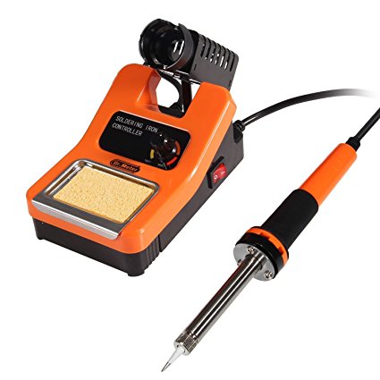 Dr.meter 48-Watt Soldering Station with Adjustable Temperature Control, Four Soldering Iron Tips