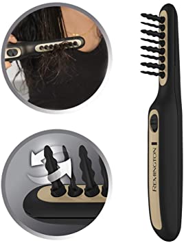 Remington Machine ED2SMOOTH Electric Rotating Bristles for a Fast and Easy Detangling Hair Detangling Brush – Purple