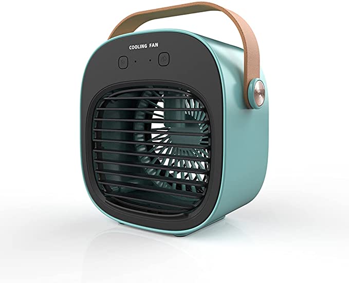 Portable Air Conditioner,MiNi USB Evaporative Air Conditioner Fan,10000mAh cordless Rechargeable Personal Desktop Fan,3-Speed Silent,Suitable for Office,Living Room,Bedroom,Car and Outdoor Activities
